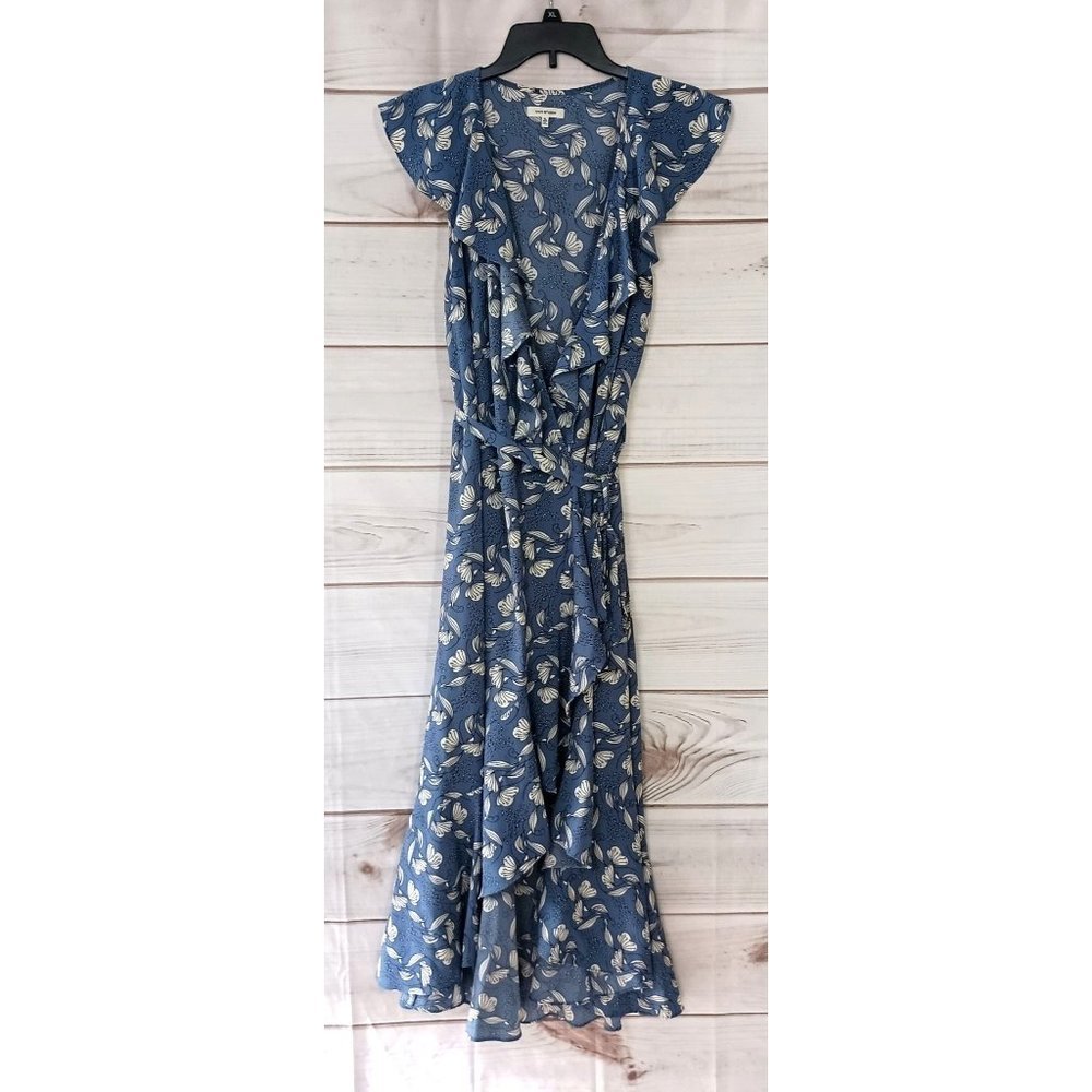 Max Studio wrap high low dress size XL ruffle stretch